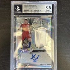 Jamie Vardy Leicester City England Auto Select 2016 Patch /199 BGS 8.5 auto 10 picture