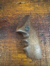 Vintage Dan Wesson Wood Finger Groove Combat Grip For Round Tang Models. picture