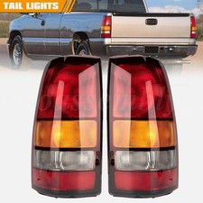 Pair For 1999-2002 Chevy Silverado 1500 99-06 GMC Sierra Red Tail Lights Lamps picture