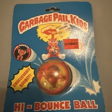 Vintage Garbage Pail Kids Hi-Bounce Ball Bye Bye Bobbie Guillo Tina Imperial picture