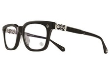 Chrome Hearts Cox Ucker Black Frame with Silver CH Cox Ucker Eyeglasses Frame picture