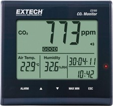 Extech CO100 Desktop Indoor Air Quality CO2 Monitor Digital Carbon Dioxide Alarm picture