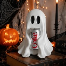 New COCA-COLA Ghost Figurine Holding Diet Coke Can Halloween No drinks - USA picture