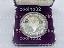 1993 Thomas Jefferson 250th Anniversary Silver Dollar Uncirculated w/ Box COA⁠ picture