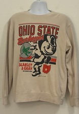 Ohio State Buckeyes Brutus Sweatshirt Large GV Art Design Garment Dyed Crewneck picture