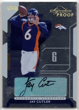 2006 Playoff Signature Proof 74 Jay Cutler Auto RC Broncos Rookie 15/50 picture