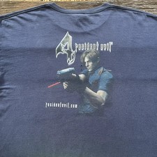 Vintage Resident Evil 4 Leon S. Kennedy Promo T-Shirt picture