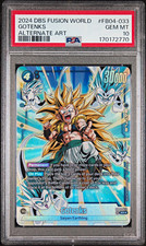 Bandai Dragon Ball Super Fusion World Gotenks FB04-033 SR Alt Art Foil PSA 10 picture