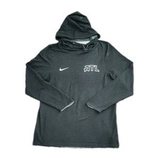 Nike NBA Atlanta Hawks Travel Player Issued Cowl Neck Hoodie Charcoal Men’s XL picture