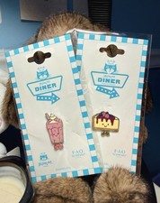Jellycat Diner NYC Exclusive Crember Cheesecake and Bubecca Milkshake Pins BNWT picture