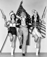 Novelty Americana Vintage Photo Print Uncle Sam Patriot USA Marching 1940s 8x10 picture