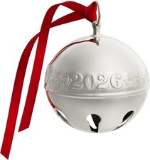 Wallace Annual Silver Plated 2026 Sleigh Bell Ornament 56th. Anniversary Edition picture