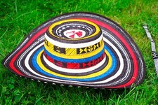 COLOMBIAN HAT SOMBRERO VUELTIAO COLOMBIANO TRADITIONAL ALL SIZES TRICOLOR picture