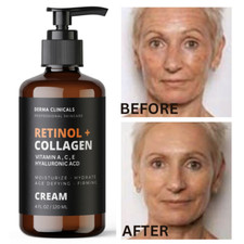 Retinol + Collagen, Hyaluronic Acid, Vitamin C AntiAging Wrinkle Serum Cream 4oz picture