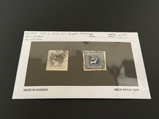 Lot of 2 Used Austria Newspaper Postage Stamps Hinged 1867-1908 with Tear picture