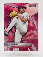 2025 Bowman's Best Chase Burns Red Lava Refractor /5 Cincinnati Reds TP-21 picture