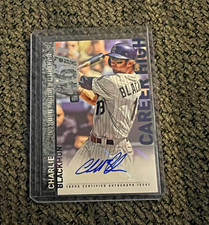 2014 Topps Career High Autographs Charlie Blackmon Auto CH-CB Colorado Rockies picture