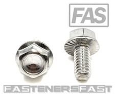 (25) 5/16-18x5/8 Stainless Steel Hex Flange Bolts 5/16-18x5/8 Flange Screws picture