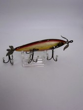 Antique Heddon 150 Dowagiac Minnow Rainbow 5 Hook Cup Rig Vintage Lure C. 1915 picture