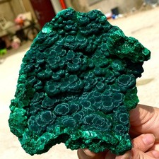 1.37LB Natural VELVET Azurite/Malachite cat's eye specimen crystal mineral-Congo picture