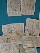 12 Antique 1890s  Matthews-Northrup Maps: Philadelphia Boston New York Chicago + picture
