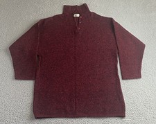 VTG 80s Benetton 100% Shetland Wool Henley Mock Neck Knit Sweater Size 46 Unisex picture