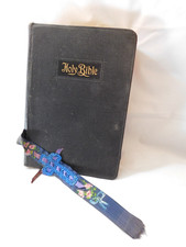 1914 Douay Version Holy Bible PJ Kenedy Catholic Leather Gilded Illustrated Maps picture