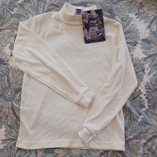 NWT Vintage OshKosh Bgosh 100% Cotton Turtleneck Girls White Size 6 USA Made '95 picture