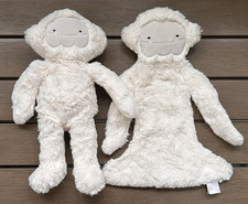 2 Slumberkins White Yeti 1x Plush Stuffed Animal 1x Snuggler NoBook SEL 14