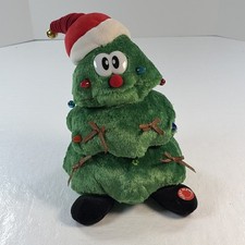 Cuddle Barn Rockin Robbie Singing Light Up Animated Christmas Tree Plush Working picture