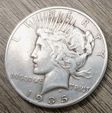1935-S XF Peace Dollar - Low Shipping picture