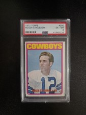 1972 Topps Roger Staubach #200 Dallas Cowboys HOF QB PSA 6 EX-MT picture