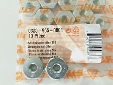 NEW Genuine STIHL Bar Nut M8 2-Pack 0000-955-0801 OEM-Chainsaws picture