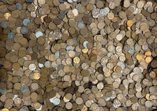 Approx. 1000 (~7 lbs) Unsearched Wheat Cents - S Mints, Teens, Steel, UNCs picture