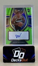 Davion Mitchell 2021-22 Panini Select Rookie Auto RC 22/99 Sacramento Kings picture