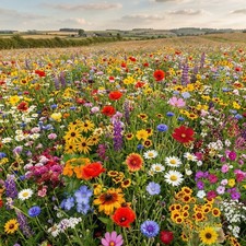 Wildflower Mix LANDSCAPER’S PACK BULK Top Sellers Non-GMO Pure Seed 5000 Seeds picture