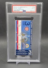 2003 STEVE BARTMAN TICKET STUB CHICAGO CUBS FLORIDA MARLINS NLCS GAME 6 PSA 6 picture