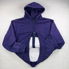 Vintage Camber USA Heavyweight Thermal Lined Zip Hoodie Sunfaded Blue Purple XL picture