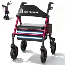2026 Upgrade ByteTecpeak Walkers for Seniors with Seat,R4 Rollator Walker wit... picture