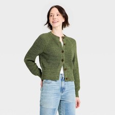 Universal Thread Women's Iconic Long Sleeve Cotton Cardigan Sweater - picture