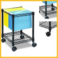 Safco Compact Rolling Cart, Fits Letter and Legal-Size Hanging Folders, Mobile F picture
