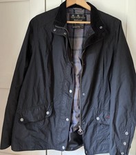 Original Lightweight Women's Barbour Ferndown wax jacket  Size 20 Black VGC picture