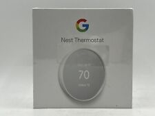 Google Nest G4CVZ GA01334-US Programmable Wi-Fi Smart Thermostat Snow New Sealed picture