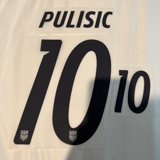 2026 World Cup USA Christian Pulisic Player Size Nameset ID Print Name Number picture