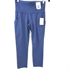 Xersion EverUltra Blue Crop Legging PS High Rise Pockets Anti-Odor New picture