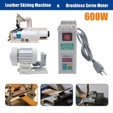Electric Leather Skiver Skiving Peeling Machine & 600W Brushless Servo Motor Set picture