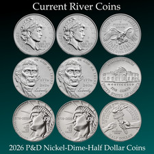 2026 P&D America 250 Circulating Coins 5c 10c 50c Mint UNC 6 Coin Set 2026 picture