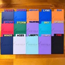 (15) STANDARD WNBA Team Sports Card Dividers Basketball For: Panini Topps Cards picture