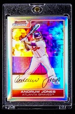 Andruw Jones RARE RAINBOW REFRACTOR CARD Atlanta Braves picture