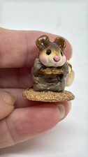 Vintage 1985 Annette Petersen Wee Forest Folk Miniature Mouse Figurine picture